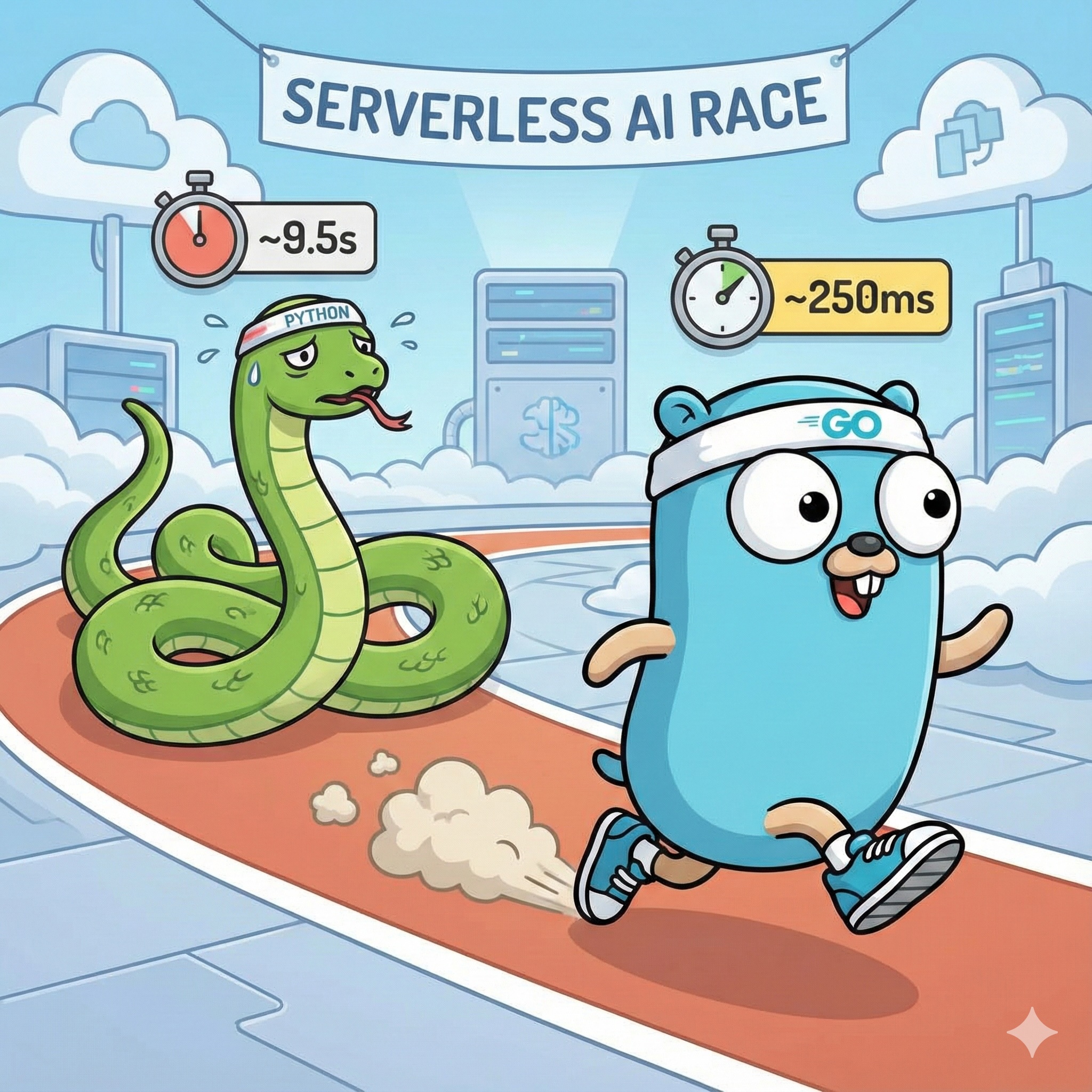 Generated cover image illustrating AI agent runtimes deployed on serverless infrastructure.
